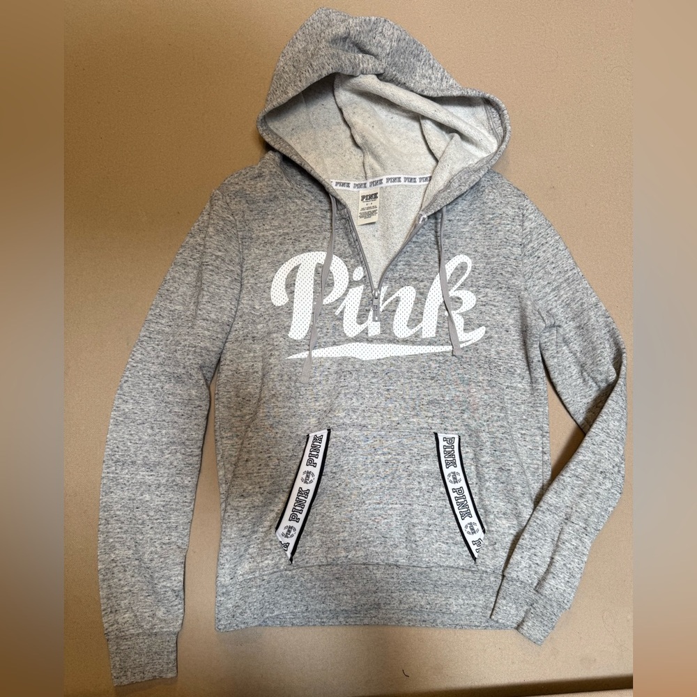 PINK Victoria's Secret Gray Classic Hoodie Sweater